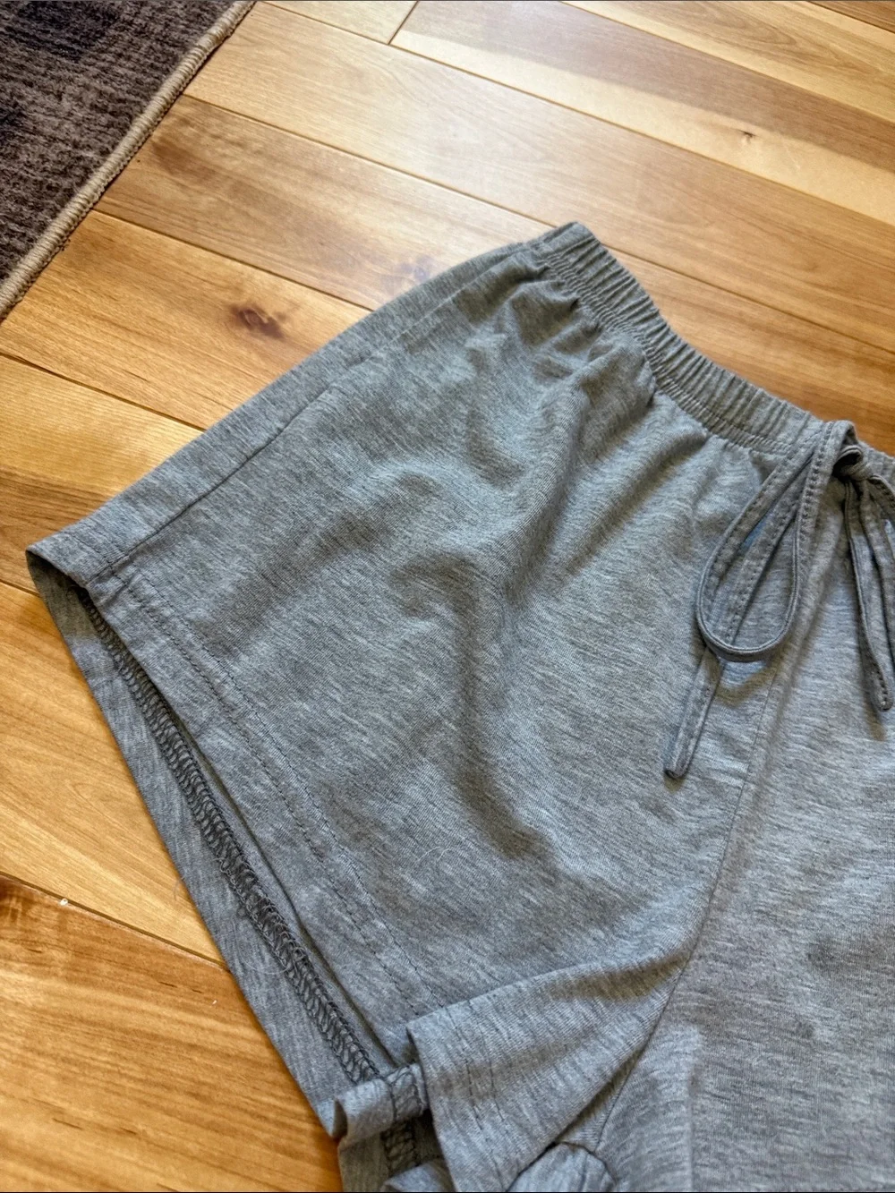 Women's Gray Jersey Lounge Shorts